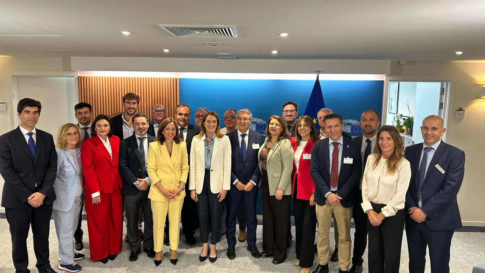 Los representantes políticos de Málaga, en Bruselas
