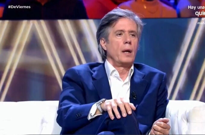 Carlo Costanzia padre en el plató de Telecinco