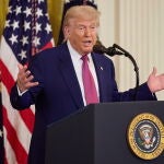US President Donald Trump signs executive orders