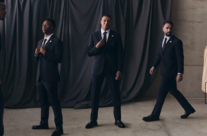 Militao, Vinicius, Mbappé y Carvajal, vestidos de Louis Vuitton