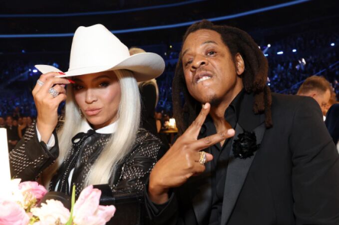 Beyoncé y Jay-Z en los Grammys 2024