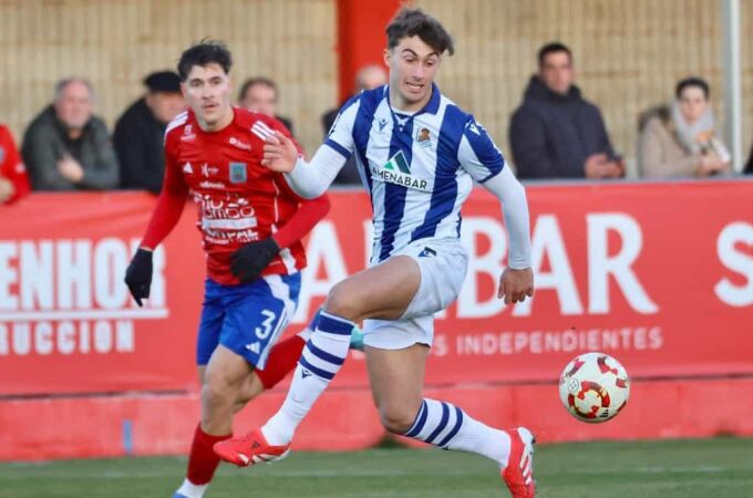 Mikel Goti con la Real Sociedad