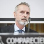 El presidente ejecutivo de Telefónica, Marc Murtra, comparece ante la Comisión Mixta de Seguridad Nacional, en el Congreso de los Diputados, a 12 de junio de 2025, en Madrid (España). Murtra comparece para a informar sobre las líneas generales para la seguridad nacional que seguirá como presidente de la compañía, de la que la Sociedad Estatal de Participaciones Industriales (SEPI) tiene el diez por ciento de las acciones, teniendo en cuenta que la propia SEPI justificó la reciente compra de acciones en que la empresa desarrolla actividades relevantes para la economía y el tejido productivo, incluyendo las relacionadas con la seguridad y la defensa. 