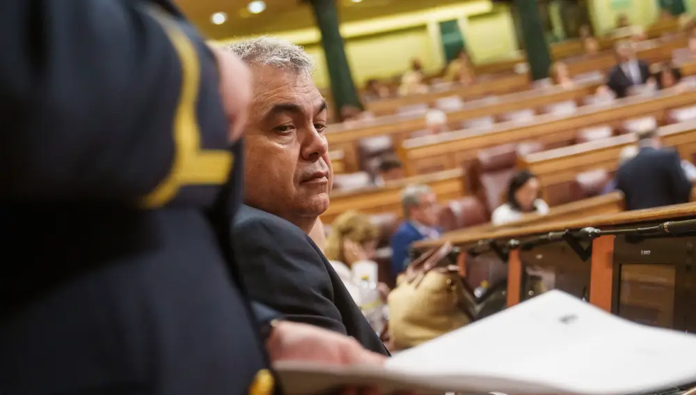 Santos Cerdán en el Congreso de los Diputados .